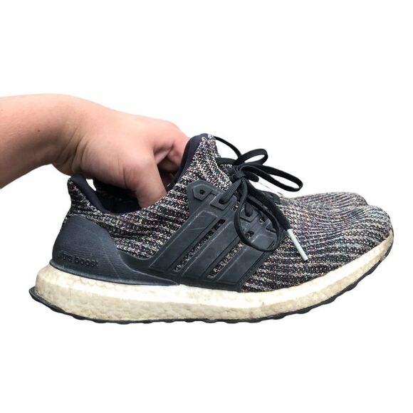 RARE 2018 Adidas Ultra Boost 3.0 Black Carbon Ash Silver Size 8 - Picture 10 of 16